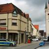 Großes Polizeiaufgebot bei der Sparkasse in Dietenheim.