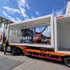 Die Container, in denen künftig am Ulmer Hauptbahnhof ein Kiosk und ein Bäcker unterkommen sollen, werden dieser Tage aufgestellt. 