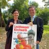 Ketevan Duduchava-Wagner und Brauereichef Umberto von Beck-Peccoz freuen sich auf die Kirchweih in Lechhausen. Die Gastronomin steigt erstmals als Festwirtin ein.  