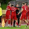 Gelöste Stimmung bei den Meringern: Gegen Babenhausen gelang dem SV zuletzt ein Sieg. 