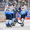 Jubel beim ERC Ingolstadt: Die Panther gewann nach einem 0:3-äRückstand bei den Iserlohn Roosters mit 5:3. 