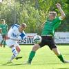 Philipp Toth vom SV Bonstetten (links) war Doppeltorschütze beim 4:2-Sieg im Holzwinkelderby gegen den BSC Heretsried (rechts Philipp Weinberger).