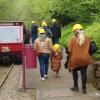 Eine Grubenfahrt ist Teil einer geführten Besichtigungstour im Nationalen Bergbaumuseum in Rumelange.