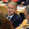 Verurteilt und vom Landesverfassungsgericht eingebremst: AfD-Fraktionschef  Björn Höcke im Thüringer Landtag.