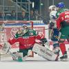 Strauss Mann hatte im Panther-Tor hatte gegen Iserlohn alle Hände voll zu tun.  