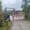 Die Holzbrücke im Rieser Sportpark ist gesperrt.