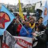 Tausende Menschen demonstrierten am Samstag friedlich gegen den AfD-Parteitag in Ulm.