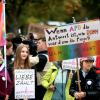 Tausende Menschen demonstrierten am Samstag friedlich gegen den AfD-Parteitag in Ulm.