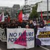 Tausende Menschen demonstrierten am Samstag friedlich gegen den AfD-Parteitag in Ulm.