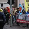 Tausende Menschen demonstrierten am Samstag friedlich gegen den AfD-Parteitag in Ulm.