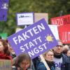 Tausende Menschen demonstrierten am Samstag friedlich gegen den AfD-Parteitag in Ulm.