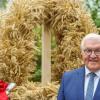 Bundespräsident Frank-Walter Steinmeier hat die Erntekrone erhalten.