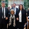 Markus Söder, Charlotte Knobloch und Ilse Aigner betreten die Münchner Synagoge zum Gedenkakt.