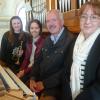 Magdalena Hauf, Konstanze Leo, Michael Finck und Sabine Seidl (von links) gestalteten beeindruckend eine kirchenmusikalische Stunde in der Pfarrkirche Bachhagel.