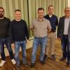 Bei der Versammlung der Wertinger Resvervistenkameradschaft: (von links) Markus Binswanger, Florian Saule, Erster Vorsitzender Rainer Tochtermann, Werner Wölfel (1. Vorsitzender Kreisgruppe Nordschwaben). Auf dem Bild fehlt Klemens Gaugler