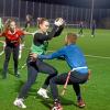 Darya Papova und die Frauen-Mannschaft der Augsburg Lions sind Deutscher Meister im Flag Football (im Hintergrund Emily Rais). 