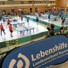 Zum 40. Tischtennis-Finalturnier der Lebenshilfe Bayern in der Nordschwabenhalle Höchstädt traten 150 Aktive in 31 Teams an die Platten.