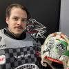 Die Rückseite der Maske von Panther-Torwart Strauss Mann ziert das Konterfei seines ehemaligen Mentalcoaches Greg Harden.   