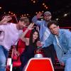 „The Voice of Germany“ 2024: Hier finden Sie die Kandidaten und Lieder vom 17. Oktober. Unser Bild: Samu Haber, Yvonne Catterfeld,  Mark Forster und Kamrad