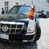 Steht ein gepanzerter Cadillac wie dieser in Deutschland, ist ein US-Präsident nicht weit.