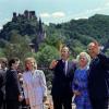 Auch auf dem Wasser standfest: Bush mit Kohl nebst Gattinnen auf dem Rhein. (Archivbild)