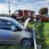 An der „Mausfall“ kracht ein Auto in die Leitplanke.