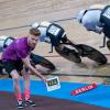 Der Bahnrad-Bundestrainer Sven Meyer darf sich über WM-Bronze freuen.