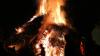 Beim Funkenfeuer werden die alten Christbäume verbrannt
