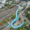 16 Millionen Euro hat die beheizbare Fahrradbrücke in Tübingen gekostet. 