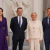 Dänemarks Königspaar Frederik und Mary (links) sowie Islands Präsidentin Halla Tómasdóttir und ihr Mann Björn Skúlason zählen zu den Spitzengäste beim Botschaftsjubiläum in Berlin.