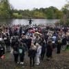 Die Trauernden versammelten sich im Hyde Park.