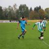 Mit seinem Hattrick in der ersten Hälfte entschied Ben Langer (blaues Trikot) das spiel praktisch alleine.