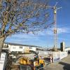 Auf dem Parkplatz des Aldi-Supermarkts in der Friedberger Marquardtstraße befindet sich schon seit einiger Zeit eine Baustelle.