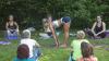 Wow! Rund 120 Yoga-Begeisterte kamen in Memmingen zum Auftakt des AZ-Yogasommers mit Trainerin Nadja Ehlert.