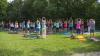 Wow! Rund 120 Yoga-Begeisterte kamen in Memmingen zum Auftakt des AZ-Yogasommers mit Trainerin Nadja Ehlert.