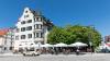 Schon Mittags war der Biergarten in der Kemptener Innenstadt gut gefüllt. Schon Mittags war der Biergarten in der Kemptener Innenstadt gut gefüllt.