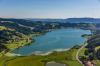 Der Große Alpsee bei Immenstadt ist der größte Natursee des Allgäus. Die Durchschnittstemperatur während der Sommersaison ist eher niedrig.