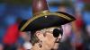 Ein Fan der Tampa Bay Buccaneers vor dem Spiel.