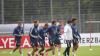 Fußball: Nationalmannschaft, Training im ADM-Sportpark, Stuttgart. Bundestrainer Hansi Flick (2.v.r.) mit Josua Kimmich (l-r), Leon Goretzka, Serge Gnabry, Thomas Müller, Marco Reus und Leroy Sane beim Training. Es ist das erste Training der Nationalmannschaft unter Bundestrainer Flick. +++ dpa-Bildfunk +++