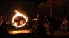 Trommeln, Feuer und ausgelassene Stimmung. Beim Lagerleben ging es auch am zweiten Tag heiß her.