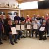 Beim Ehrungsabend des TSV Wemding wurden Mitglieder für jahrzehntelange Treue zum Verein ausgezeichnet. Im Bild die geehrten Personen, die 50 Jahre und länger Mitglied sind.