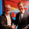 MdL Ulrich Singer und AfD-Bundestagskandidat Andreas Mayer (rechts). 