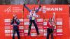 Allgäu Oberallgäu Oberstdorf - Nordische Kombination - NC - Langlauf - STadion im Ried - 10 km - Sieger Julian Schmid GER SC Oberstdorf - Jens Luraas Oftebro und Franz-Josef Rehrl