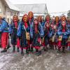 Bei Schneegestöber zogen die Narren durch Aichstetten. Rund 70 Gruppen waren beim Jubiläumssprung mit von der Partie. Die Bilder in unserer Galerie.
