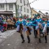 Bei Schneegestöber zogen die Narren durch Aichstetten. Rund 70 Gruppen waren beim Jubiläumssprung mit von der Partie. Die Bilder in unserer Galerie.