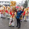 Bei Schneegestöber zogen die Narren durch Aichstetten. Rund 70 Gruppen waren beim Jubiläumssprung mit von der Partie. Die Bilder in unserer Galerie.