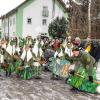 Bei Schneegestöber zogen die Narren durch Aichstetten. Rund 70 Gruppen waren beim Jubiläumssprung mit von der Partie. Die Bilder in unserer Galerie.