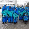Bei Schneegestöber zogen die Narren durch Aichstetten. Rund 70 Gruppen waren beim Jubiläumssprung mit von der Partie. Die Bilder in unserer Galerie.