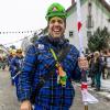 Bei Schneegestöber zogen die Narren durch Aichstetten. Rund 70 Gruppen waren beim Jubiläumssprung mit von der Partie. Die Bilder in unserer Galerie.