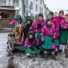 Bei Schneegestöber zogen die Narren durch Aichstetten. Rund 70 Gruppen waren beim Jubiläumssprung mit von der Partie. Die Bilder in unserer Galerie.